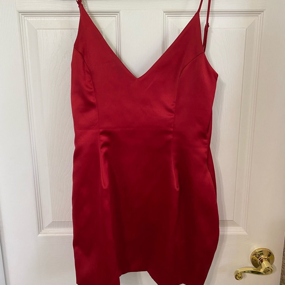Red Fit and Flare Dress